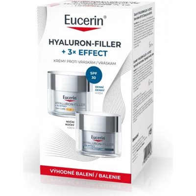 Eucerin HyaluronFiller+3xEffect denní krém SPF30 50 ml + noční krém 50 ml – Sleviste.cz