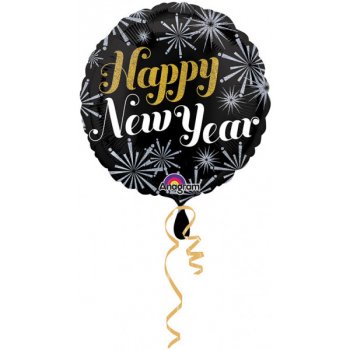 Amscan Fóliový balón Happy New Year Silvestr