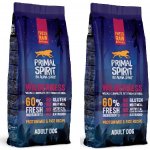 Primal Spirit Dog 60% Wilderness 2 x 12 kg – Hledejceny.cz