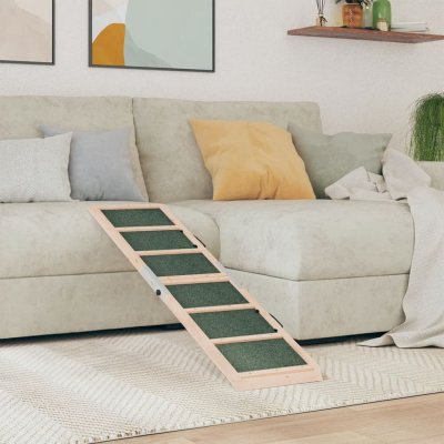 Vidaxl Rampa pro psy zelená 120 x 30 cm masivní jedlové dřevo – Hledejceny.cz