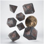 Sada 7 kostek The Witcher Dice Set Ciri šedá a bronzová – Zboží Živě