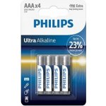 Philips Ultra Alkaline AAA 4ks LR03E4B/10 – Zboží Živě