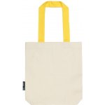 Neutral Nákupní taška s barevnými uchy z organické Fairtrade bavlny Přírodní / žlutá – Zboží Mobilmania
