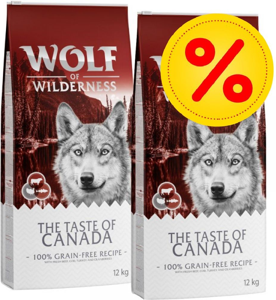 Wolf of Wilderness The Taste Of Canada 2 x 12 kg