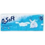 Q-Soft papírové kapesníčky 3-vrstvé 10x10 ks – Zboží Dáma