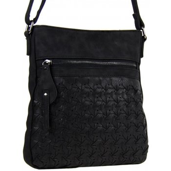 crossbody s proplétaným vzorem 5294 černá