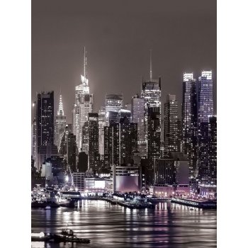 Postershop Fototapeta Noční New York, rozměry 254x184 cm