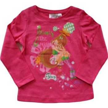 Winx Krásné originální dětské tričko pro holky růžové
