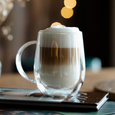 VIALLI DESIGN Amo termo sklenice na latte dvojitými skleněnými stěnami 6 x 300 ml