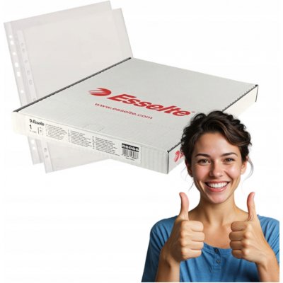 Esselte A4 105 mikronů transparentní 100 ks – Zboží Mobilmania