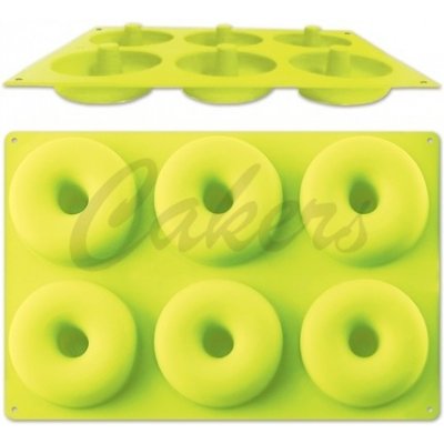 Silikonová pečící forma na 6 donutů - 29x17,5cm – Zboží Mobilmania