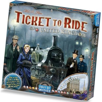 Days of Wonder Ticket to Ride United Kingdom and Pennsylvania – Zboží Živě