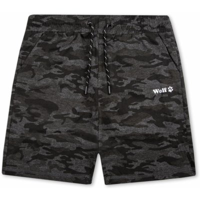 Wolf chlapecké kraťasy T2338 šedý maskáč – Zboží Dáma