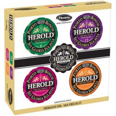 Moravia Lacto Dárkový set sýrů Herold 4 x 160 g – Sleviste.cz