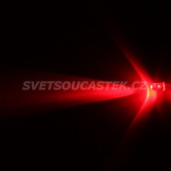 Hebei LED 5mm červená 12000mcd 13° čirá 510PR2C