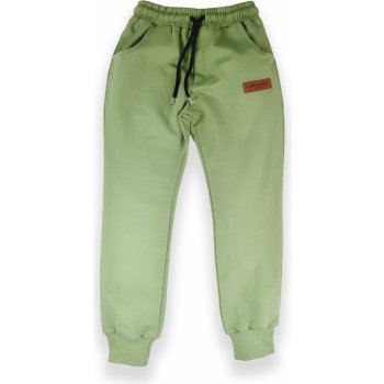 Teplákové kalhoty s kapsami zelená