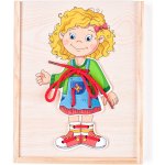 Woody Puzzle Šněrovací šatní skříň Holčička – Zboží Dáma