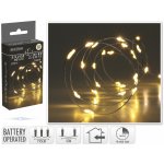 Mat Osvětlení vánoční 1,95m 40LED teplá BÍ drát s časovačem – Hledejceny.cz