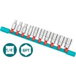 Sada nástrčných hlavic Total Industrial 1/4", 10 ks (THT1411023) – Zboží Mobilmania