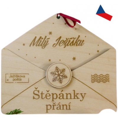 Dekorace z Řečice Dárková dřevěná obálka na peníze♥️ k narozeninám – Sleviste.cz