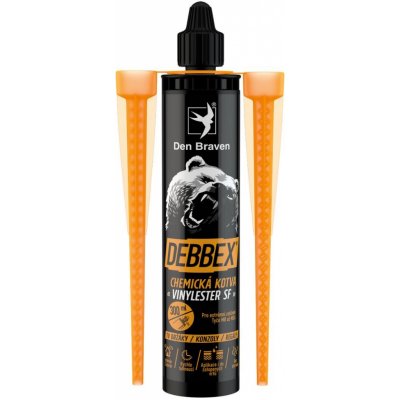 Den Braven Chemická kotva Vinylester SF, 300 ml, 2× mixážní tryska 740161BD – Hledejceny.cz