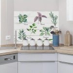 Crearreda Kuchyňský panel samolepicímalované bylinky47 x 65 cm – Hledejceny.cz