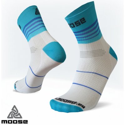 Moose LIGHTSPEED NEW běžecké ponožky tyrkysová – Zboží Mobilmania