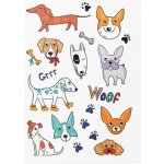 TATTonMe Voděodolné dočasné tetovačky Psi mix – Zboží Dáma