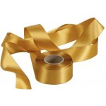 Atlasová stuha zlatá, šíře 40 mm, délka 20 m – Zbozi.Blesk.cz