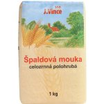 J.Vince Mouka špaldová celozrnná polohrubá 1 kg – Zboží Dáma