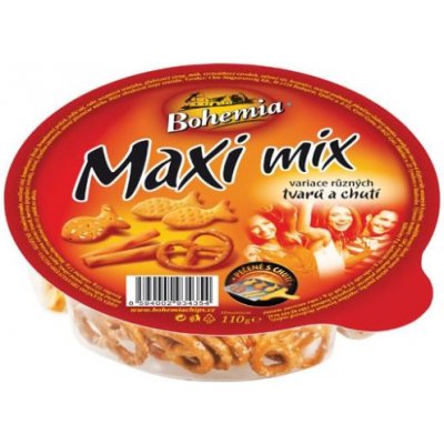 Slané pečivo Bohemia Maxi Mix 4 druhy 100 g – Zbozi.Blesk.cz
