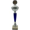 Pohár a trofej Gamecenter Šipkárská trofej stříbrno-modrá sklenice 34,5cm vysoká