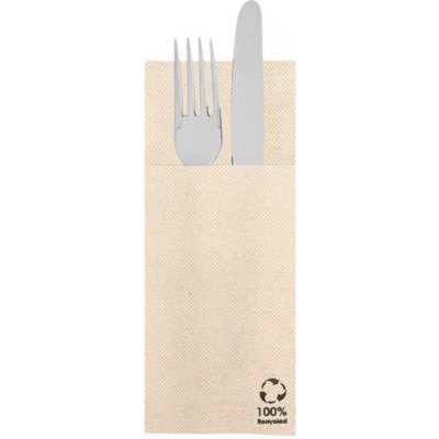 Gastro obaly BIO ubrousek hnědý DOUBLE POINT složený do kapsy na příbory 33x40cm 1400ks – Hledejceny.cz