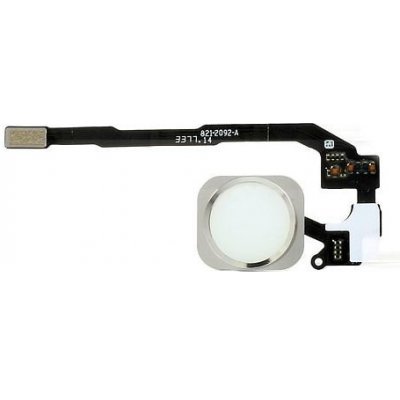 Apple iPhone 5S, SE - Tlačítko Domů + Flex Kabel (Silver), Silver – Zboží Živě