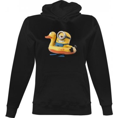 Dámská mikina s kapucí s potiskem Mimoň s kruhem dámské Černá – Hledejceny.cz