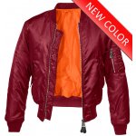 Brandit MA1 bomber jacket bordo – Zboží Mobilmania