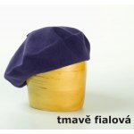 Vlněný baret tmavě fialová – Hledejceny.cz