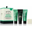 The Scottish Fine Soaps Vetiver & Sandalwood alzám po holení 75 ml + pleťový peeling 75 ml + krém na holení 75 ml + mýdlo 40 g dárková sada