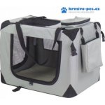 A.K. Dogcrate Přepravka látková nylon šedá 90 x 61 x 65 cm – Sleviste.cz