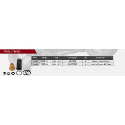SHOWA opravná sada tlumiče zadního (centrálního) SUZUKI RMZ 250 11-15, RMZ 450 11-17 (SERVICE KIT) | Zboží Auto
