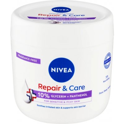 NIVEA tělový krém Repair&Care Sensitive 400 ml – Zboží Dáma