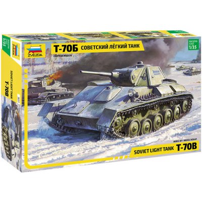 Zvezda slepovací model Soviet Light Tank T-70B 1:35 – Zbozi.Blesk.cz