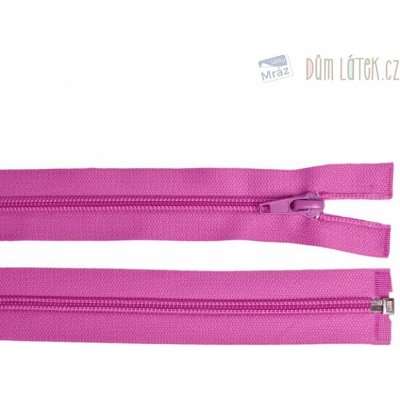 Zip spirálový 6mm dělitelný 40cm světle cyklámenový – Zboží Mobilmania