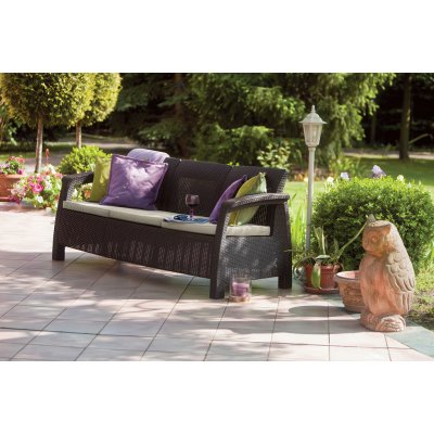 Keter Corfu Love Seat Max hnědá – Zbozi.Blesk.cz