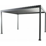 Sunfun Milos Pergola s nastavitelnou střechou 2,94 × 3,86 m 2,36 cm, antracit GFA40015R – Zboží Mobilmania