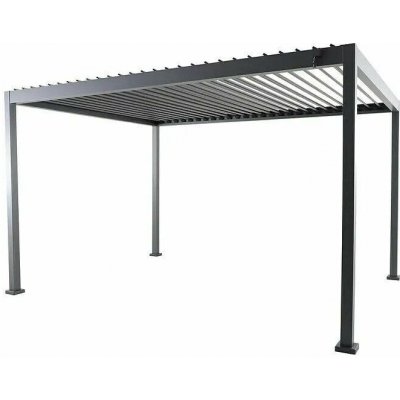Sunfun Milos Pergola s nastavitelnou střechou 2,94 × 3,86 m 2,36 cm, antracit GFA40015R – Zboží Mobilmania