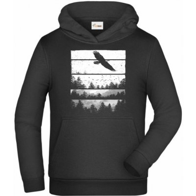 Volání divočiny, orel, bílý potisk mikina – Zboží Dáma