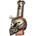 Black Leaf Skleněný mini bong lebka 15 cm Floral – Hledejceny.cz