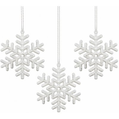 Springos CA0041 VÁNOČNÍ OZDOBY HVĚZDIČKY 9,5 CM 3 KS. – Hledejceny.cz