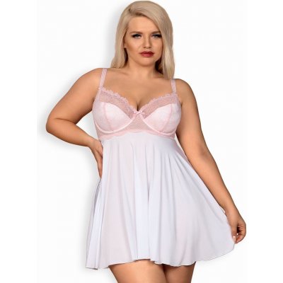 Obsessive Girlly babydoll bílá – Zboží Mobilmania